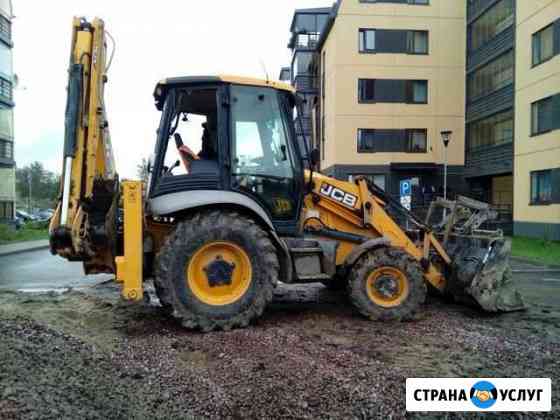 Аренда экскаватора-погрузчика JCB 3CX (ковш,вилы) Санкт-Петербург