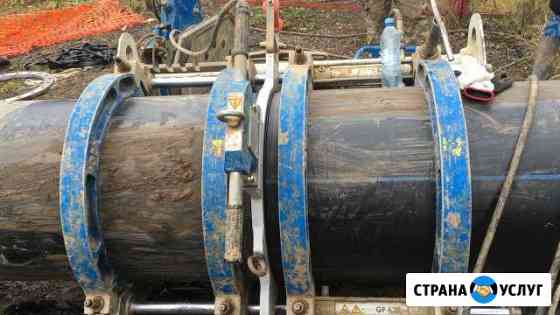 Сварка пнд пэ пластиковых труб, наружные сети Королев