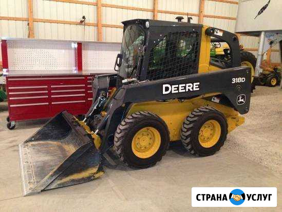Аренда минипогрузчика john deere318 Bobcat(бобкет) Москва - изображение 1