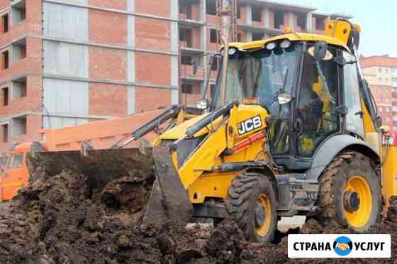 Аренда экскаватора погрузчика,гидромолот,вилы,ямоб Санкт-Петербург