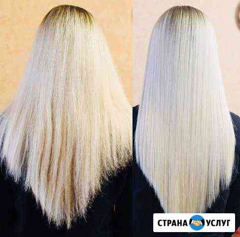Кератиновое выпрямление и лечение волос (выездная) Ярославль