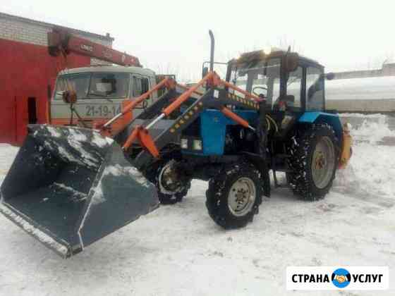 Услуги трактора с погрузчиком и щеткой Новочебоксарск