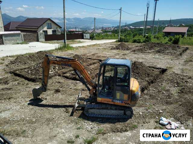 Услуги мини-экскаватора с гидромолотом Новороссийск - изображение 1