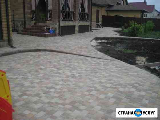 Укладка тротуарной плитки Белгород
