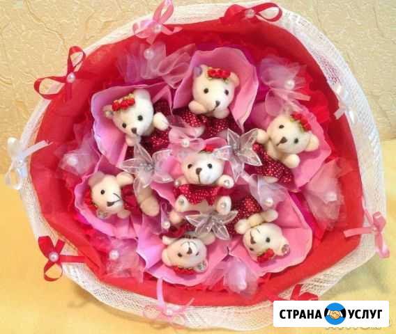 Корзиночки, коляски, букеты из мягких игрушек Люберцы - изображение 1