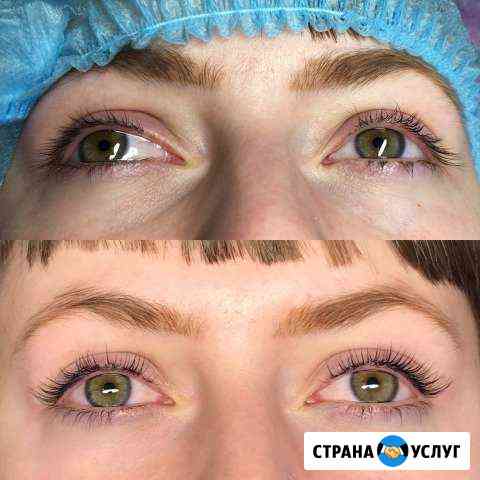 Ламинирование ресниц и бровей Velvet, архитектура Волгоград