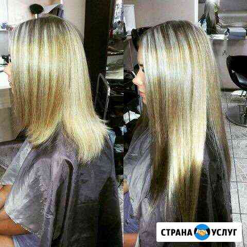 Наращивание волос, покраски, стрижки с выездом на Краснодар