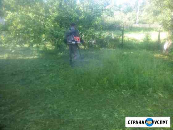 Покос травы, поросли Рязань