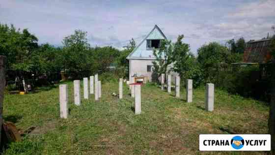 Фундамент на железобетонных мини сваях под ключ Чебоксары