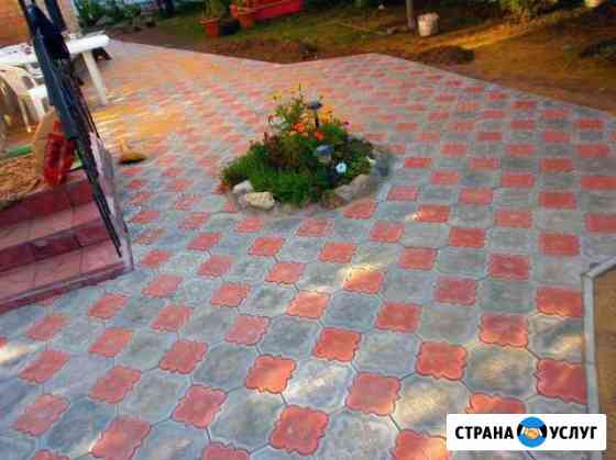 Укладка тротуарной плитки и брусчатки Москва
