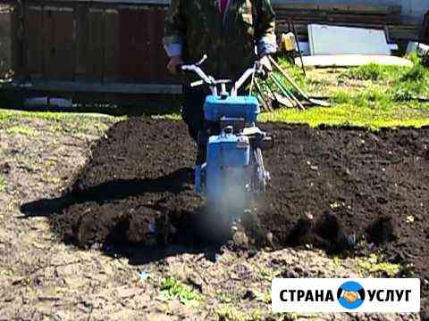 Вспашка земли мото блоком Нева Альметьевск
