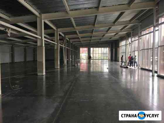 Устройство промышленных бетонных полов с топпингом Воронеж