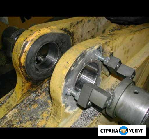 Ремонт отверстий на стреле эксковатора Холмская - изображение 1