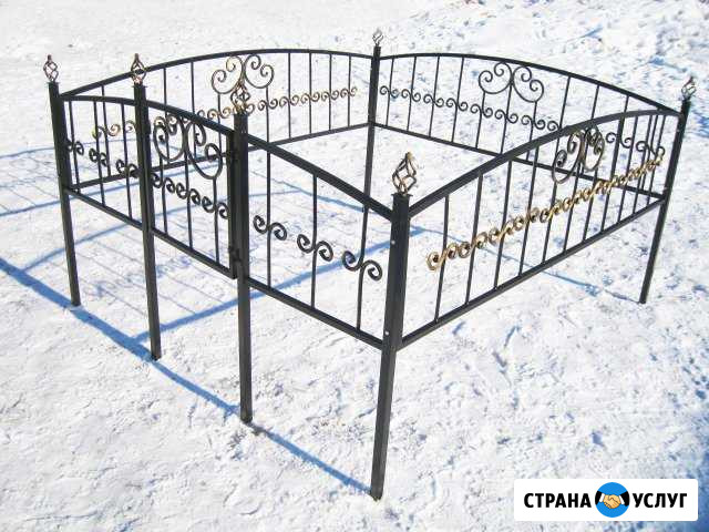 Ограды, столы и лавочки. Ритуальная атрибутика Брянск - изображение 1
