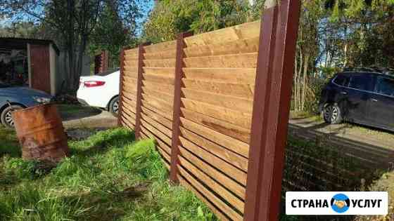 Монтаж заборов, ограждений Санкт-Петербург