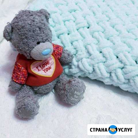 Свяжу плюшевый плед на заказ Новотроицк - изображение 1