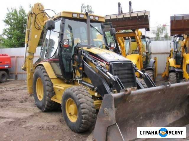 Экскаватор-погрузчик 3 в 1, ямобур-сваи(89-108) Лежнево - изображение 1