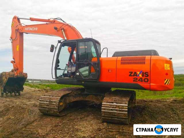 Работы гусеничным экскаватором Хитачи 240 Ростов-на-Дону - изображение 1