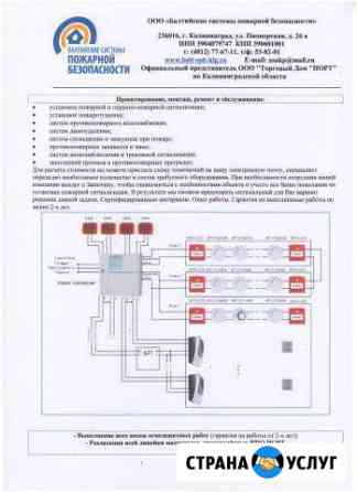 Пожарная охранная сигнализация Калининград