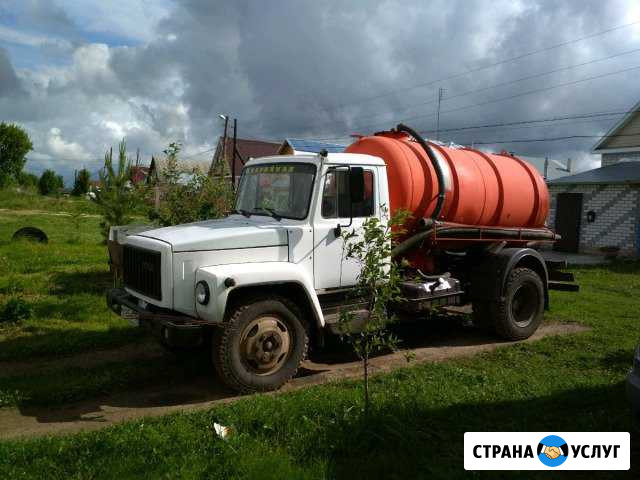 Откачка канализации из выгребных ям бочка 5.3 куба Тумботино - изображение 1