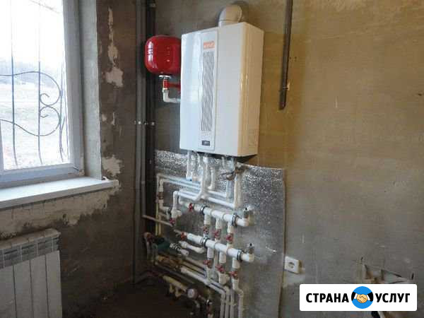 Монтаж системы отопления, теплый пол для коттеджа Чалтырь - изображение 1