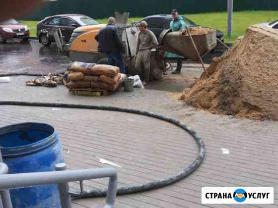 Механизированная стяжка пола.За 1 день Клин