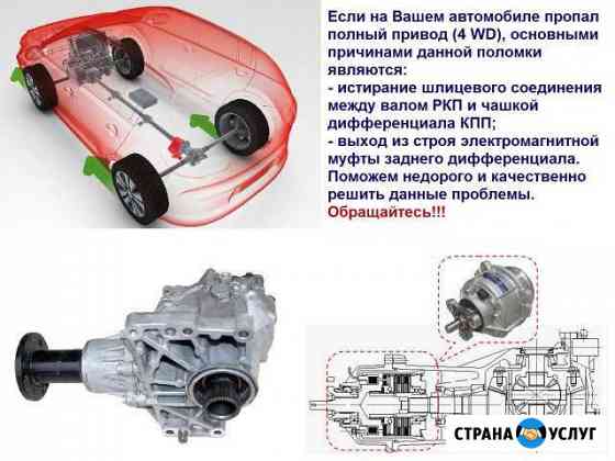 Ремонт муфт полного привода и ркп на KIA И hyundai Вологда