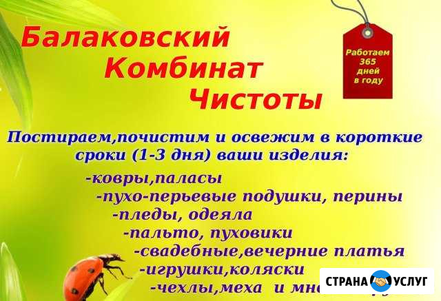 Балаковский Комбинат Чистоты химчистка,прачечная Балаково - изображение 1