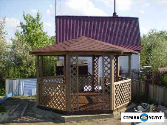Беседки, дачные домики,бани,забор отделка балконов Озерск
