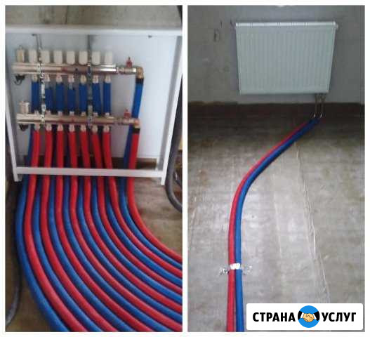 Монтаж индивидуального отопления с теплыми полами Краснодар - изображение 1