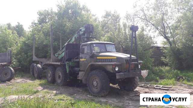 Услуги Урал лесовоз с манипулятором Смоленск - изображение 1