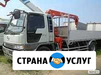 Кран борт hino 5 тонн, стрела 3 тонны вылет 12.5 М Пермь - изображение 1