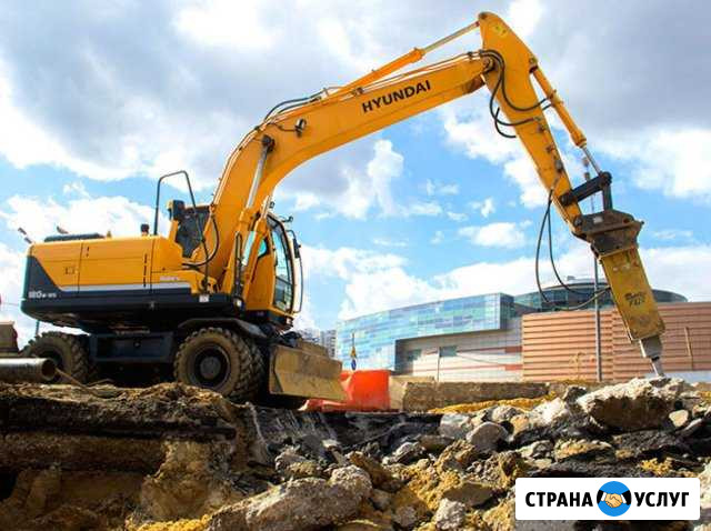 Услуги аренда экскаваторов гидромолотов самосвалов Иркутск - изображение 1