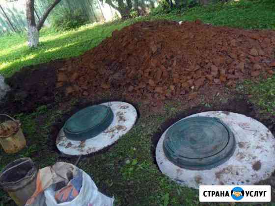 Септики, колодцы, Выгребные ямы под ключь, круглый Сафоново