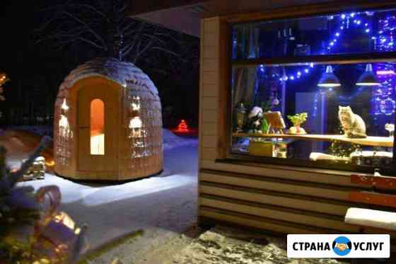 Баня сауна мобильная из дранки Коммунарка