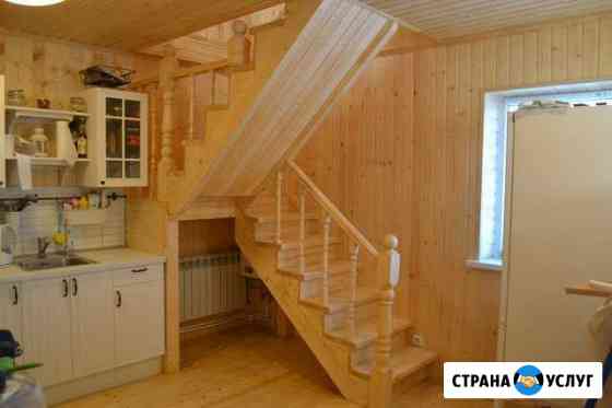 Изготовление, сборка, установка деревянных лестниц Омск