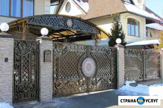 Навесы, ворота, перила, лестницы, ковка Курск