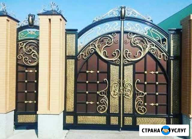 Покраска ворот на месте Грозный - изображение 1