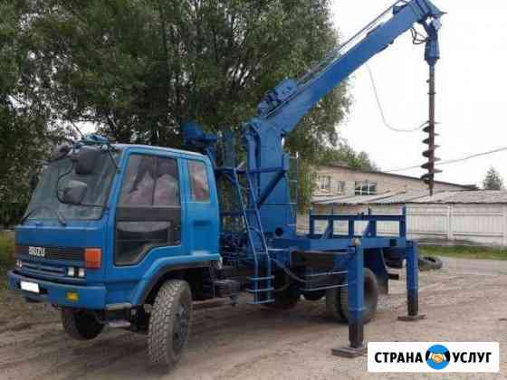 Бурение свай. Услуги ямобура Краснодар