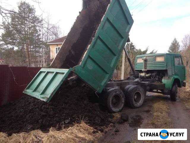 Доставка земли (чернозём),песка,пгс,щебня Приморск - изображение 1