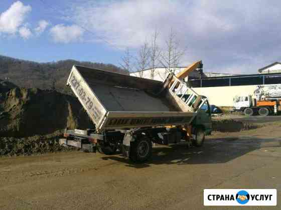 Услуги самосвала, крана-манипулятора Сочи
