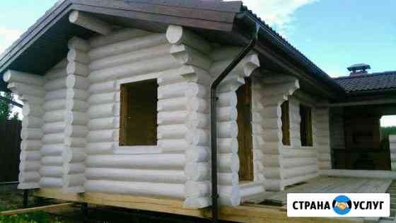 Конопатка, шлифовка, покраска срубов Истра