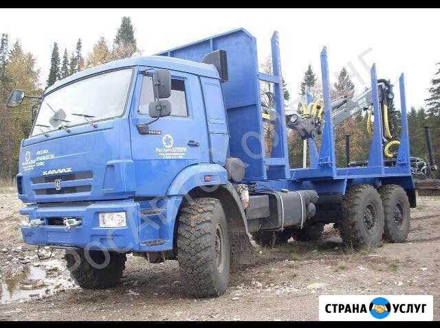Лесовоз грузоперевозки с манипулятором Санкт-Петербург - изображение 1