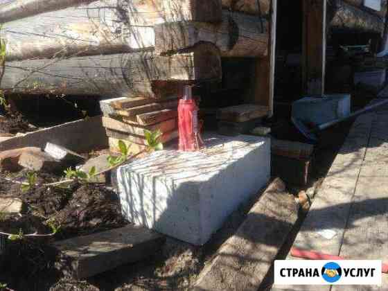 Подъём домов(бань) Архангельск