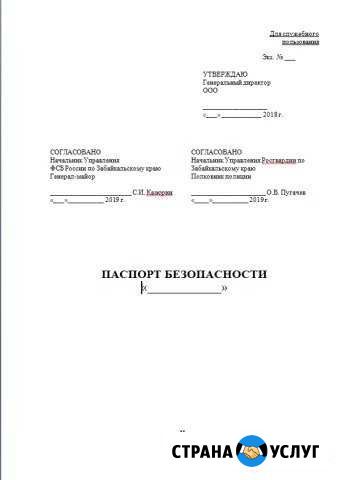 Разработка паспортов безопасности объектов Чита - изображение 1