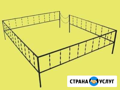 Ограды ритуальные на кладбище, кресты, столики Петрозаводск - изображение 1