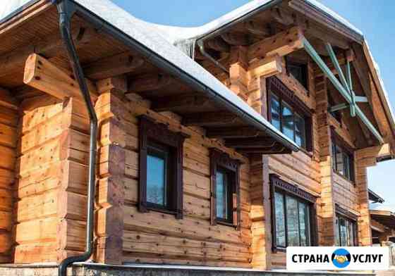 Срубы ручной рубки из лафета Вологда