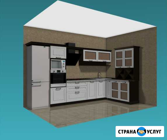 Эскиз кухонного гарнитура Тюмень - изображение 1