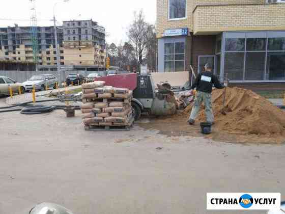 Полусухая механизированная стяжка пола.За 1день Пушкино