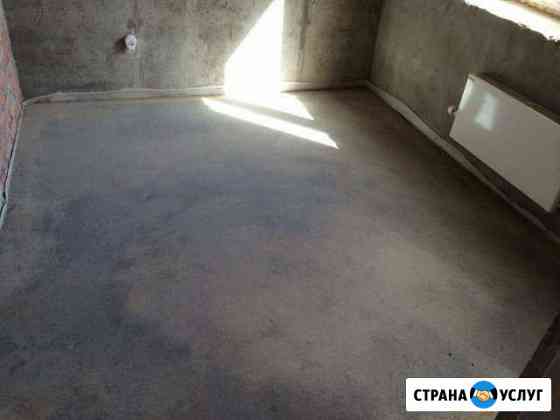 Стяжка пола, штукатурка стен,откосов Гулькевичи